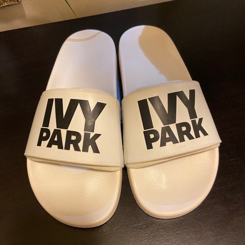 IVY Park white flip flops